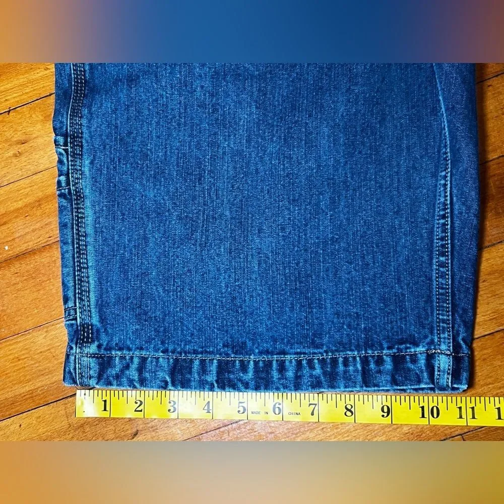 True Vintage Y2K Paco Jean Co. Carpenter Jorts Size 34